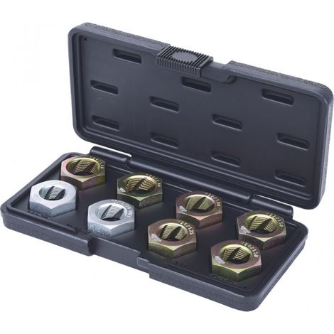 Kstools – Kit de réparation pour filetage d'arbre de transmission 8 pcs – Acier spécial – Compatible boulons VL, PL et transporteurs – Nettoyage et taraudage extérieur (1/5)