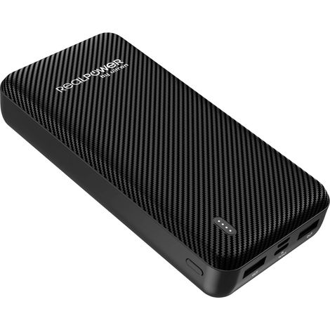 RealPower REALPOWER PB-20000 SE Powerbank (batterie supplémentaire) 20000 mAh LiPo noir (1/2)
