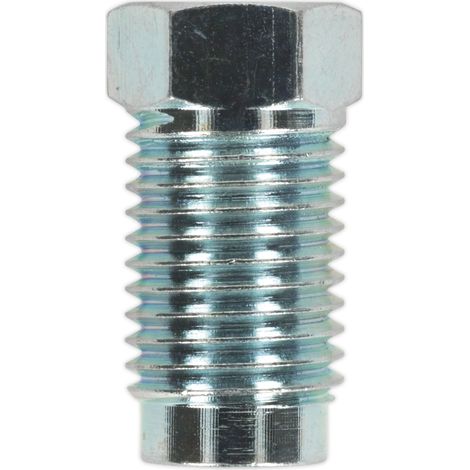 Sealey Brake Pipe Nut 7/16""UNF x 20tpi Male 1/4"" Pipe SAE Form Pack of 10 BN71620