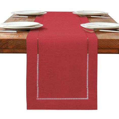 Chemin de Table Rouge 180x32 cm