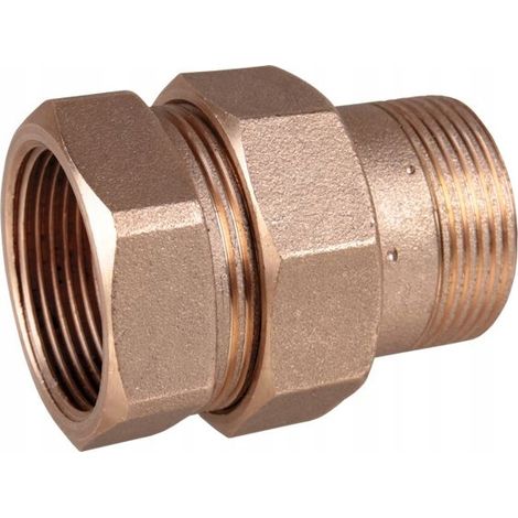 Conexión de tornillo de latón recto con junta tórica de 2"