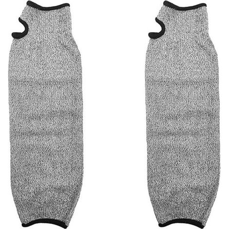 Schutzärmel für Arme, Sicherheits-Armschützer, Abriebfeste, schnittfeste HPPE-Arbeitshandschuhe mit langen Ärmeln für Garten, Küche und Landwirtschaft (35cm) (1/5)