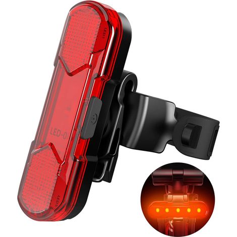 Rücklicht, Mountainbike-Rücklicht, Fahrradlicht, LED-Rücklicht, Fahrrad-Rücklicht, Fahrrad-Rücklicht, Rucksack (1/5)