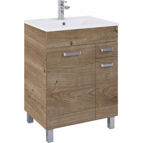 Elita Sunn Kyra 60 meuble salle de bain chêne cannelle 60 cm