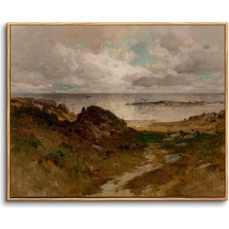 Leinwandbild Küste von Massachusetts-Rahmen Holz 25L x 20B cm (1/5)