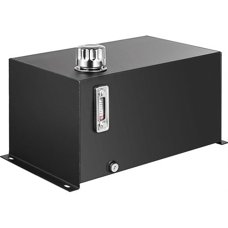 Mophorn – Réservoir de fluide hydraulique 37,8L – Acier laminé à froid – Jauge de température 0-80℃ – Ports NPT pour tracteurs et camions