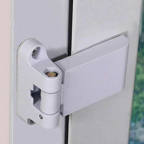 Charnières de porte à motif drapeau, charnières de porte robustes en PVC, charnières de porte et de fenêtre en acier et en plastique, QSZ blanches (1/3)