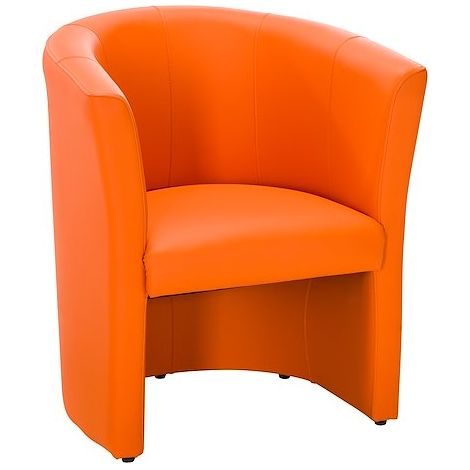 Fauteuil Premium 1 place - Simili cuir orange - Maxiburo (1/4)