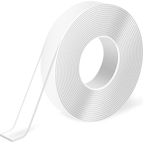 3 Stück doppelseitiges Montageband (3 Meter), vielseitiges, ablösbares Klebeschaumband, transparent, für den Hausgebrauch (1/5)