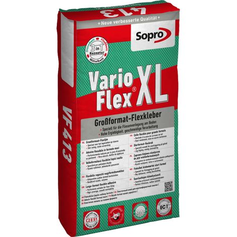Colle carrelage intérieur spéciale grand format XL - Sopro VF 413 - 25 kg