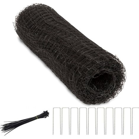 2m x 10m Filet Anti Oiseaux, Kit de Filets pour Jardin avec 50 Attaches Et 10 Piquets, Polyvalent Filet Protection Fraisier, pour Fruits, Graines, Couverture de Bassin, Clôture de Plantes (1/5)