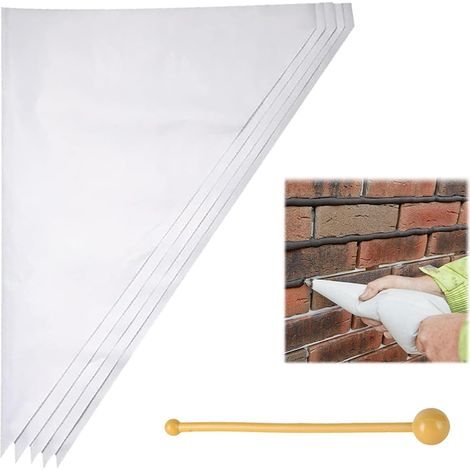 Sac de Mortier, Sac de Coulis, 5 Pièces Sac de Scellant de Ciment, Poche à Joint Maçonnerie, Sacs de Remplissage de Joints Réutilisables, Pour Sceller et Joints (1/5)