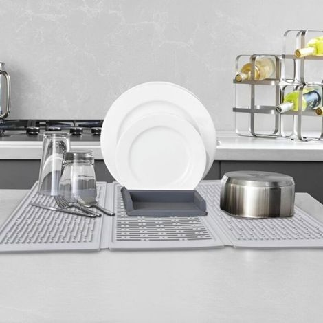 Tapis Egouttoir - Silicone - 50 x 35 cm - Pour Evier Cuisine - 1 Piece (1/4)