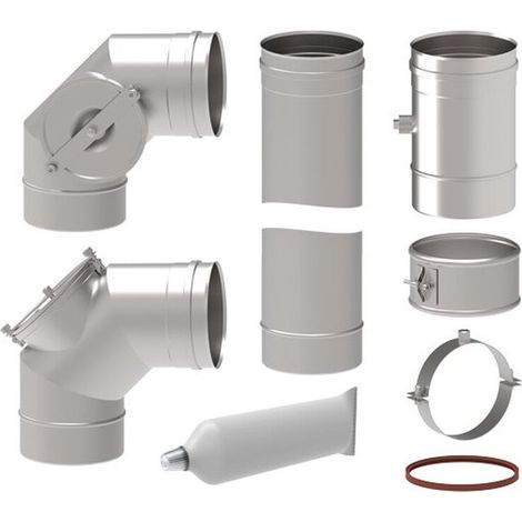 ETA Rauchrohr Anschluss-Set D=150 f ePE  - 12260-150
