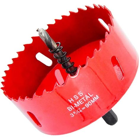 Scie-cloche bi-métal HSS avec tige pour bois et métal (1/5)