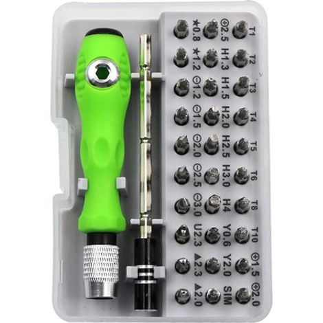Kit de tournevis 32 en 1,Tournevis 32 en 1,Mini Tournevis 32 en 1,Petit Tournevis de Précision Magnétique Avec Boîtier,pour Ordinateurs Portables,PC,Téléphones Portables,Produits Electroniques (1/5)