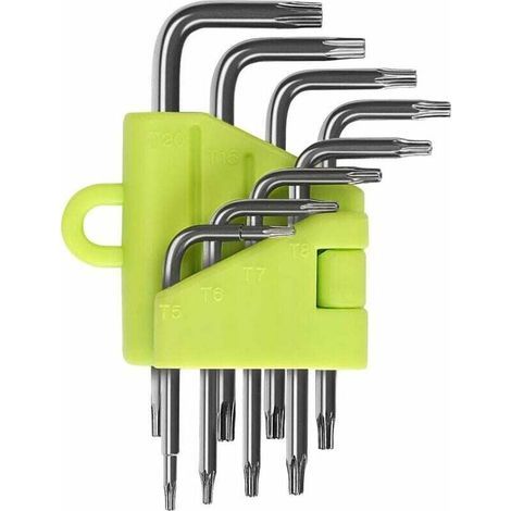 JSSEVN - Offset Wrenches, 8-Piece Allen Key Set, Screwdrivers T5 T6 T7 T8 T9 T10 T15 T20, Wrench Sets, Hand Tools, Hex Keys (1/5)