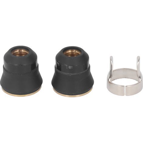 Capuchons de protection d'électrode avec 1 support de soudage, buse en céramique, Kit de pièces de torche de découpe Plasma, 2 pièces (1/5)