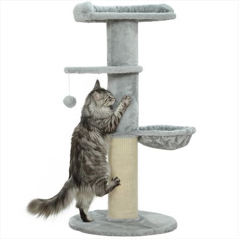 SunJet Arbre à chat, tour pour chat, tonneau à gratter pour chats - Réf. UO6REL60DC2B (1/5)