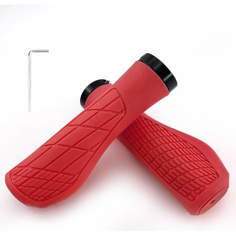 Poignée Velo,Poignées pour Vélo Ergonomique,Poignée Guidon Velo 22mm pour VTT BMX Vélo Électrique etc (1/3)