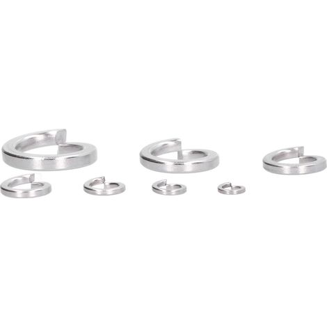 Lot de 150 rondelles élastiques fendues acier inoxydable A2-70 304 DIN 7980 M3 pour bricolage marine (1/5)