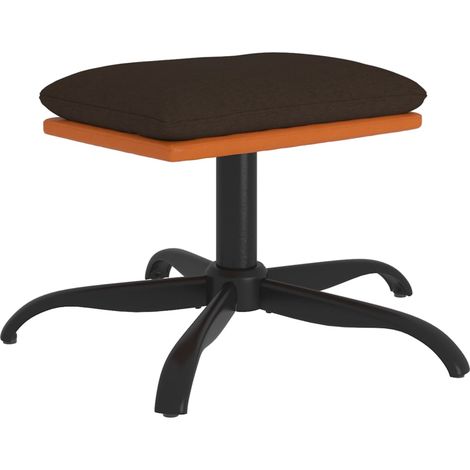 Poggiapiedi Marrone 60x60x36 cm in Tessuto e Similpelle vidaXL (1/5)