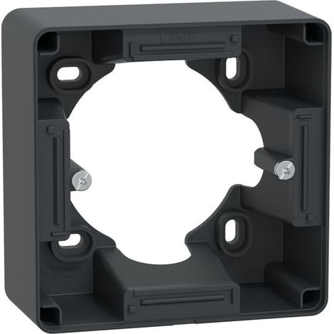 Ovalis - Boîte support 36 mm pour montage en saillie - Anthracite (S340762)