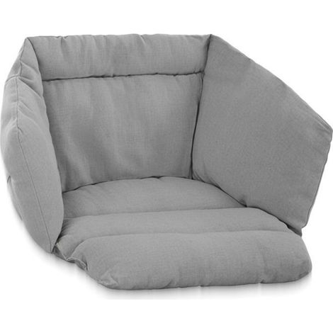 Coussin Fauteuil Suspendu - 60 x 40 x 80 cm - Gris Clair - Pour Jardin - 1 Pièce (1/4)