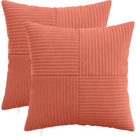 Housse de coussin 2 pcs ALMELO Rouge orange 40 x 40 cm vidaXL (1/5)