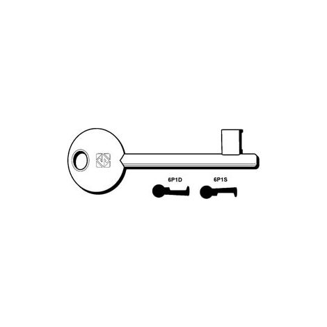 CHIAVI PATENT PASSEPARTOUT BONAITI, ETNA, MAVE, MP, OASA, PERINO- - 6P1D dx (ex 5010) - 5 pezzi SILCA