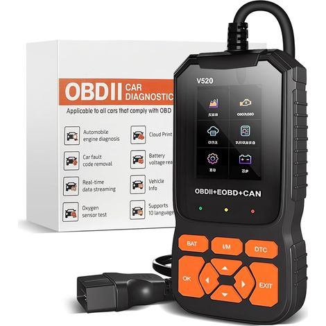 OBD2-Autodiagnosetool, OBD-Scanner, Autodiagnosetool für mehrere Marken, Motorsystemdiagnosetool, Scanner kompatibel mit BMW, Mercedes, Audi (1/5)