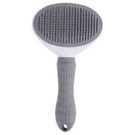 Cat Brush, Anti Hair Comb for Cats, Non-Slip Grooming Brush, Stainless Steel Brush for Dogs, Cat Accessories (Gray) (1/5)
