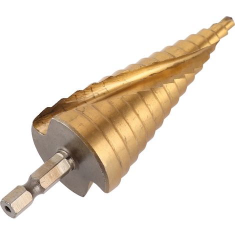 Pagoda-shaped hole drill, multi-purpose drill, conical drill, multi-functional stepped drill, spiral groove drill (4mm20mm) (1/5)