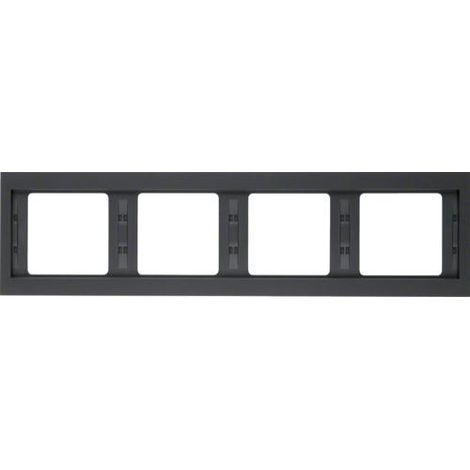 Hager K.1 telaio antracite 4 posti set da 2
