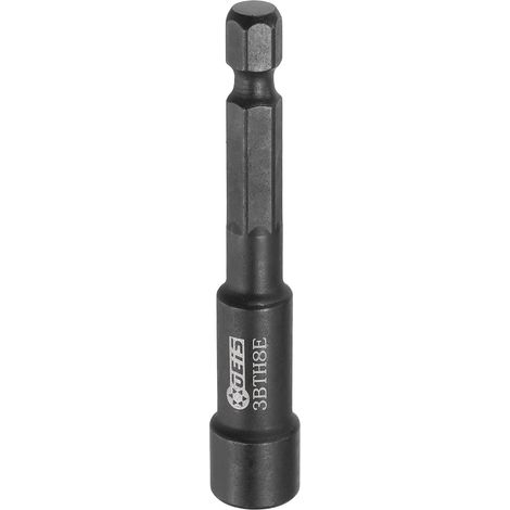 Tourne-écrou E-Torx E8 cannelé 1/4" 2.56" CR-V 6 points (1/5)