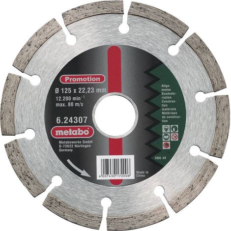 Disque à tronçonner diamanté Metabo 624310000 Diamètre 230 mm Ø intérieur 22.23 mm 1 pc(s) (1/5)