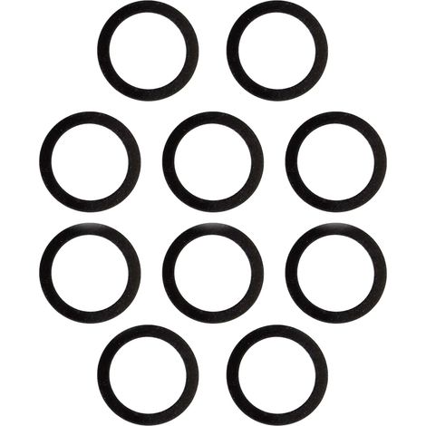 tecuro Gummidichtung 1 Zoll (23 x 29,4 x 2,00 mm) für Überwurfmuttern (10 Stück)