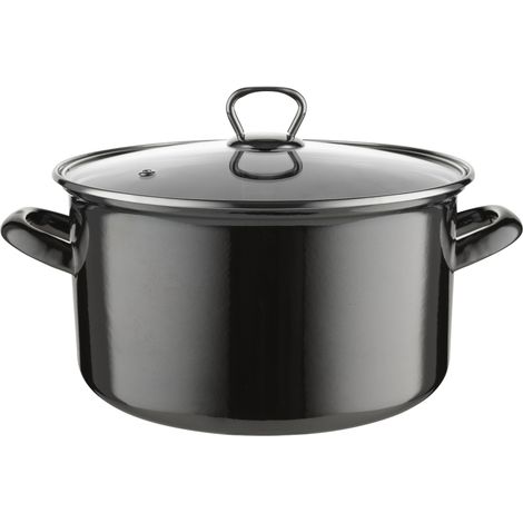 PENTOLA DRITTA SMALTATA METALICO 24CM 5.6L Z/P