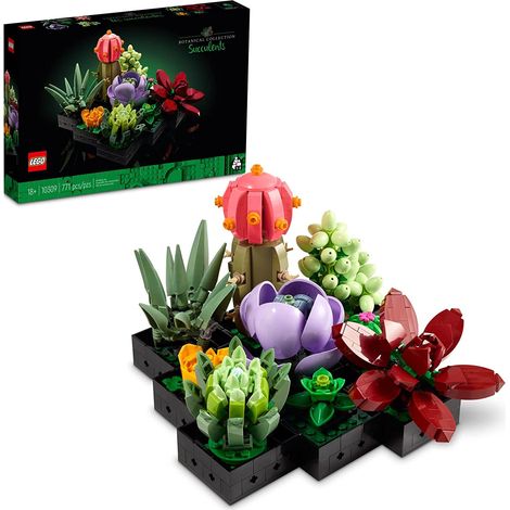 Juego de plantas artificiales suculentas para adultos, decoración del hogar, cumpleaños, regalos creativos de inauguración de la casa, colección de plantas, kit de ramo (1/5)