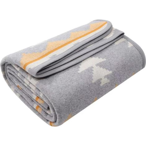Wolldecke Merinowolle 160x220 cm, warm, maschinenwaschbar, für Camping & Zuhause (1/5)
