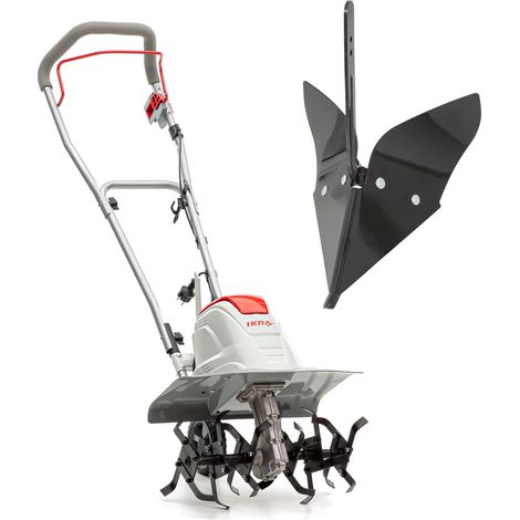 IKRA motozappa motocoltivatore elettrica FEM 1500, larghezza flessibile 17-45cm, incl. rincalzatore (1/5)