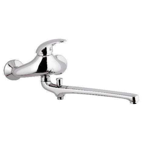 Rubinetto lavabo/vascacon bocca fusa lunga 30 cm - serie ten (1/2)