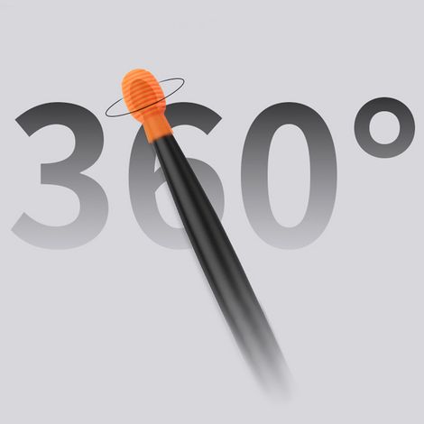 4 Baguettes de Tambour Silencieuses avec Embouts en Silicone pour Débutants, Set de 4, Portable et Léger, Couleur Orange Vif (1/4)