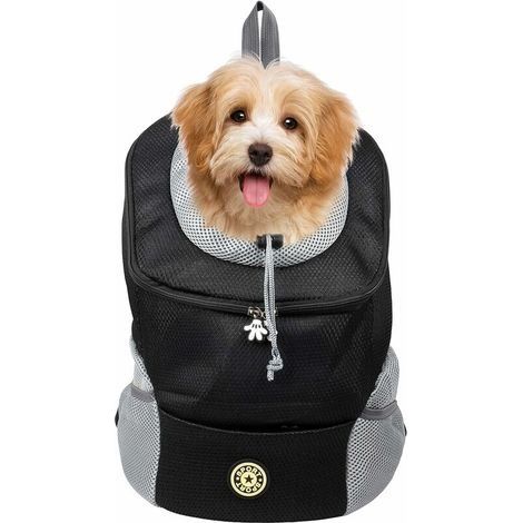 Hunde-Rucksack – Leichte und atmungsaktive Tragehilfe – Verstellbarer Gurt – Für Haustiere bis 3 kg – Ideal zum Wandern und Reisen (1/4)