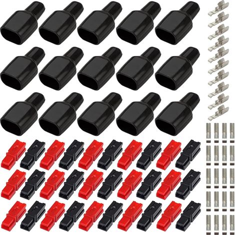 15 pares de conectores de batería de conexión rápida 30A/45A, conectores de alimentación modulares de desconexión rápida, conectores rápidos para baterías de coche