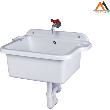 PILOZZO LAVATOIO DA PARETE cm 60 x 45 x h.28
