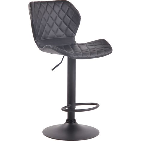 Taburete De Bar Cork En Simil Cuero Negro Negro (1/5)