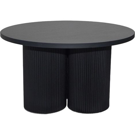 Oviala – Table basse ronde 80 cm – Bois de pin FSC – Plateau MDF mélaminé – Hauteur 45 cm – Style scandinave moderne