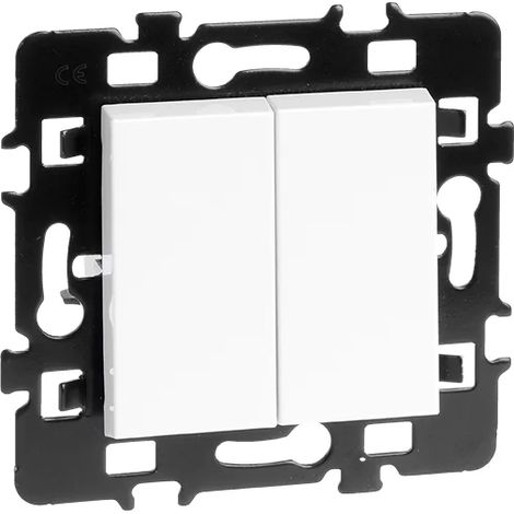 Eur'ohm 61810 Double va-et-vient Esprit Blanc