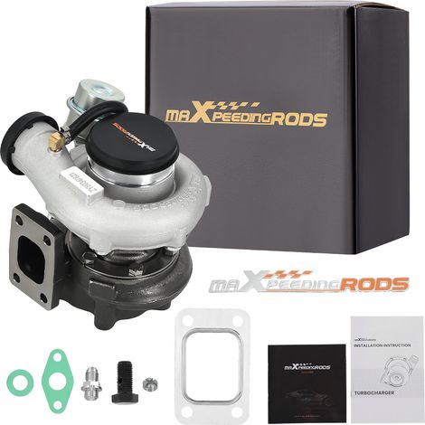 T25 T28 GT2871 Racing Dual Ceramic Ball Bearing Universal Turbo w/ Wastegate (1/5)